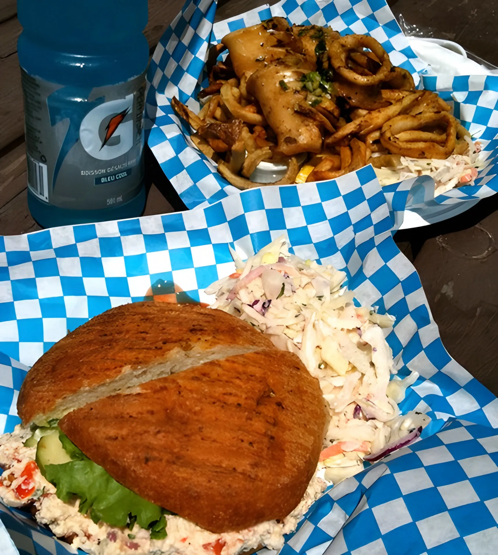 Crab S'wich & Grilled Calamari